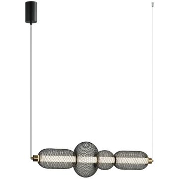 Italux Marco PND-84283-4-BK Suspension lumineuse 1x16W/LED 3000K 900lm IP20