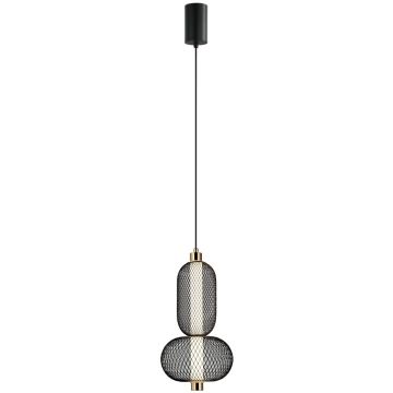 Italux Marco PND-84283-2-BK Suspension lumineuse 1x10W/LED 3000K 590lm IP20