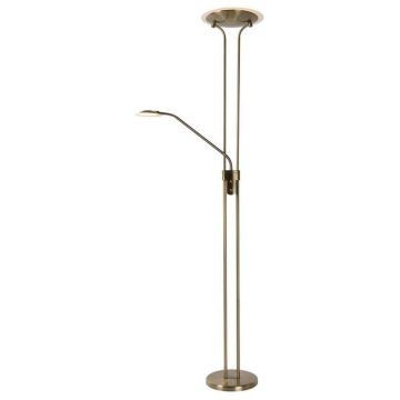 Lucide CHAMPION-LED 19792/24/03 Lampadaire 2x24w/led 3000k 1600lm+320lm ip20