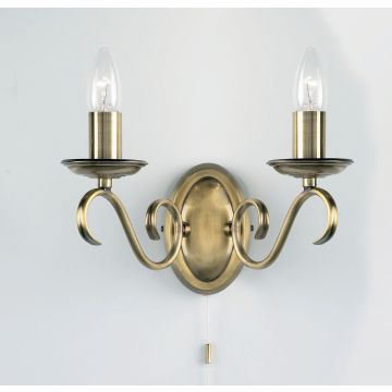 Endon BERNICE 2030-2AN Applique murale 2x60W/E14 IP20
