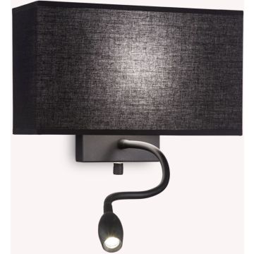 Ideal Lux HOTEL 215709 Applique murale 1x60W/E27+1x1,5W/LED ip20