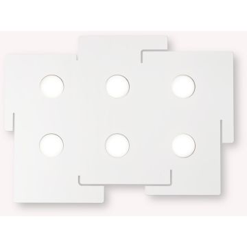 Ideal Lux TOTEM 215785 Lampe de plafond 6x15W/GX53 ip20