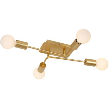 Lucide LESTER 21118/04/02 Lampe de plafond 4x40w/e27 ip20