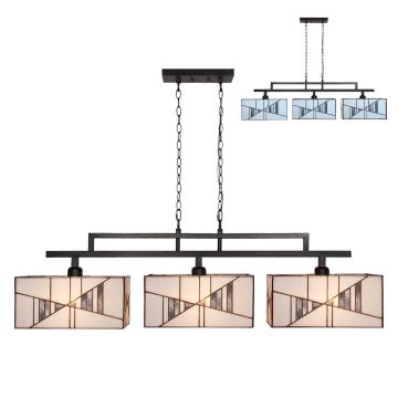 Prezent TIFFANY XV. 216 Suspension lumineuse 3x60W/E27 IP20