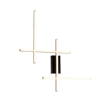 Zuma Line EDGE 22009W4-BK/GD Applique murale 1x32W/LED 3000K|4000K|6000K 1350lm IP20