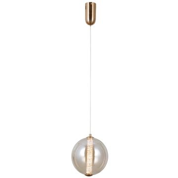 Italux Butero PND-34359-M-HBR-AMB Suspension lumineuse 1x9W/LED 3000K 825lm IP20