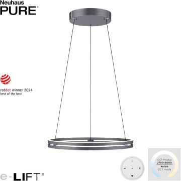 Paul Neuhaus PURE E-LOOP 2551-15 Suspension lumineuse 2x53W/LED 2700-5000k 4480lm ip20