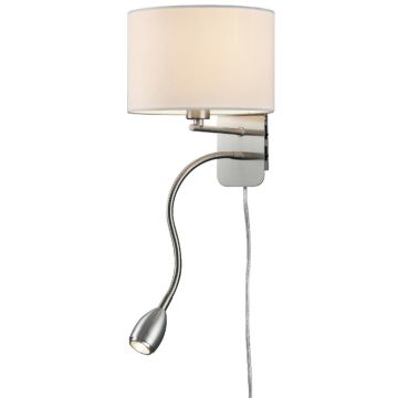 Trio HOTEL 271170201 Applique murale 2x43w/led+e14 3000k 310lm ip20