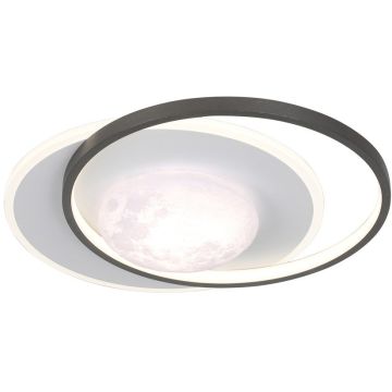 Italux Desulo PLF-02727-S-BK Lampe de plafond 1x30W/LED 3000K/4000K/6000K 3900lm IP20