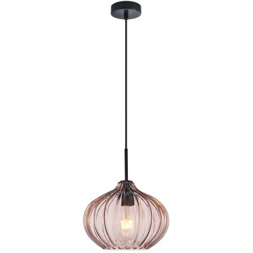 Italux Pansol PND-2940-1S-BK-CF Suspension lumineuse 1x40W/E27 IP20
