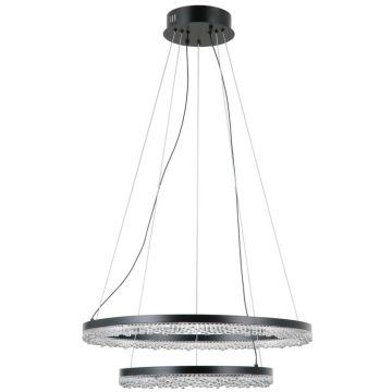 Italux Barlo PND-34526-2L-BK Suspension lumineuse 2x36W/LED 3000K/4000K/6000K 3100lm IP20