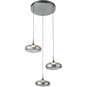 Italux Tenele PND-24028-3A-SILV Suspension lumineuse 3x21W/LED 3000K 1300lm IP20