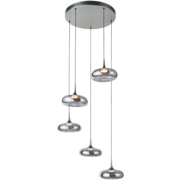 Italux Tenele PND-24028-5A-SILV Suspension lumineuse 5x35W/LED 3000K 1514lm IP20