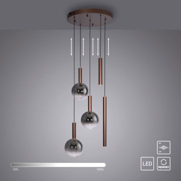 Paul Neuhaus BOWL 2285-23 Suspension lumineuse 5x6,3W/LED 2700k 1450lm ip20