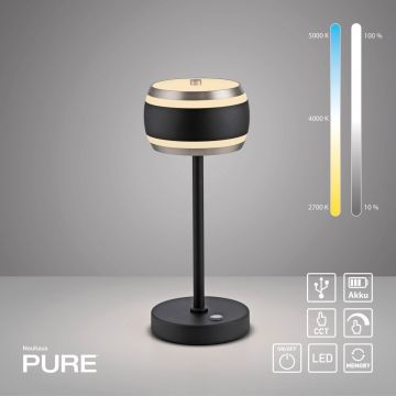 Paul Neuhaus PURE FALLING RINGS 4503-18 Lampe de table 1x8W/LED 2200-5000k 310lm ip20