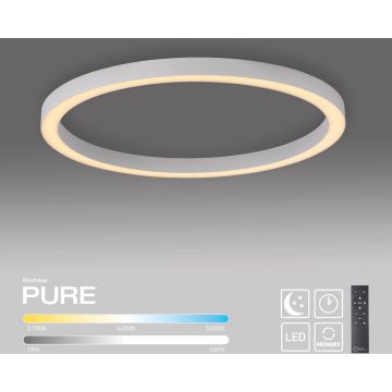 Paul Neuhaus PURE LINES ROUND 6306-16 Lampe de plafond 1x42W/LED 2200-5000k 4300lm ip20