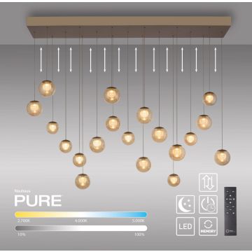 Paul Neuhaus PURE POPUP 2589-97 Suspension lumineuse 19x3W/LED 2200-5000k 4500lm ip20