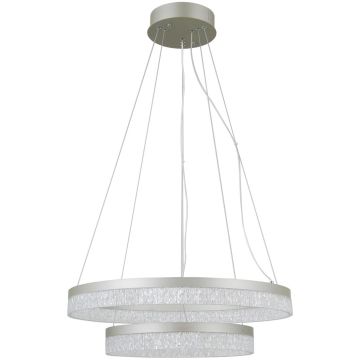 Italux Pantal PND-34533-2L-SILV Suspension lumineuse 2x36W/LED 3000K/4000K/6000K IP20