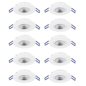 Eglo GEDREZ 300187 Spot encastré 10x4.9W/LED 2700K, 4000K, 6500K 5200lm ip20