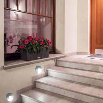 Polux ESPO 309235 Lampe d'escalier encastrée 1x3W/LED 4000K 52LM IP54