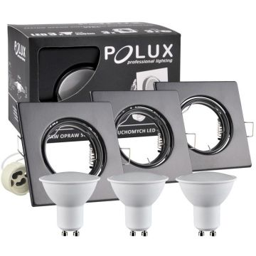 Polux OLIN 305879 Spot encastré 1x3,5W/GU10 3000K 250LM IP20