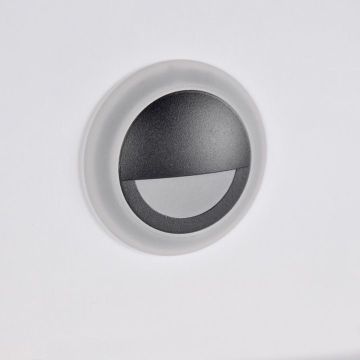 Polux Q4 313706 Lampe d'escalier encastrée 3W/LED 4000K 20LM IP44