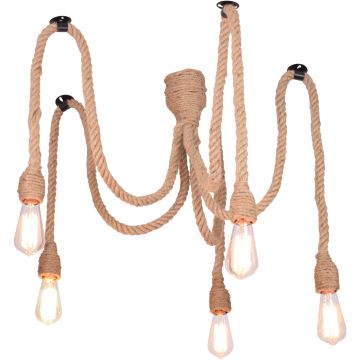 Polux ROPE 312921 Suspension lumineuse 5x12W LED/E27 IP20