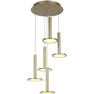 Italux Oliver MD17033012-5A GOLD Suspension lumineuse 5x60W/LED 3000K 3360lm IP20