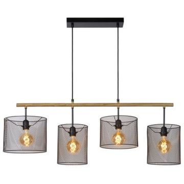 Lucide BASKETT 45459/04/30 Suspension lumineuse 4x60w/e27 ip20