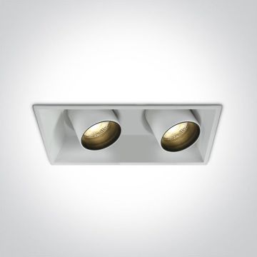 One Light The Recessed Cylinders 51211C/W/W Spot encastré 2x11W/LED 3000K 820lm IP20