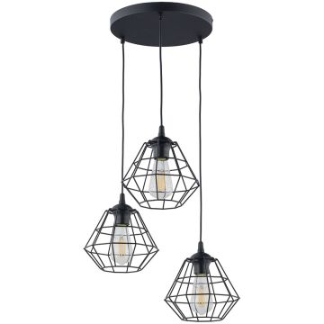 TK Lighting DIAMOND 6204 Suspension lumineuse 3x15W/E27
