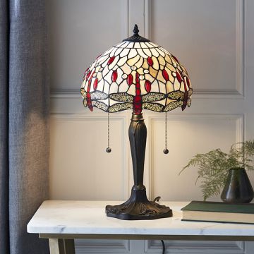Endon DRAGONFLY BEIGE 64086 Lampe de table 2x60W/E27 IP20