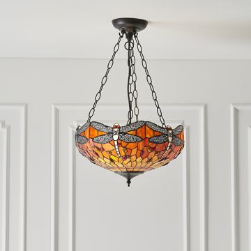 Endon DRAGONFLY FLAME 64076 Suspension lumineuse 3x60W/E27 IP20