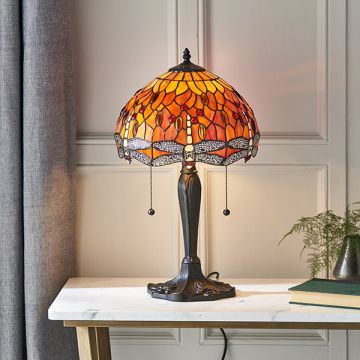Endon DRAGONFLY FLAME 64092 Lampe de table 2x60W/E27 IP20