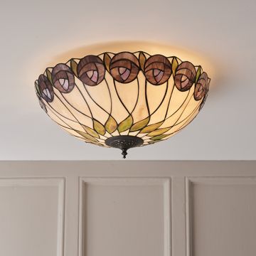 Endon HUTCHINSON 64173 Plafonnier 2x60W/E27 IP20