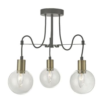 Prezent ABRAZO 64402 Lampe de plafond 3x40W/E14 IP20