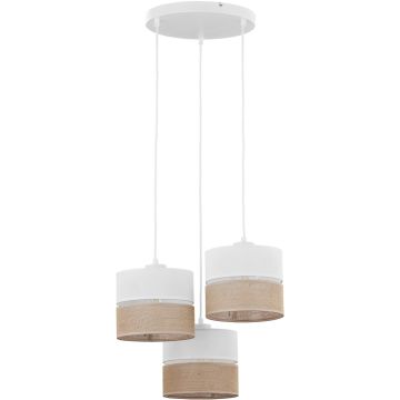 TK Lighting LINOBIANCO 6575 Suspension lumineuse 3x15W/E27
