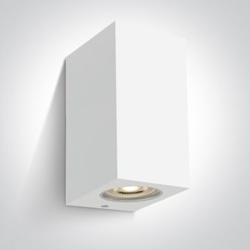 One Light Outdoor Cube 67142K/W Applique murale 2x6W/GU10 IP65
