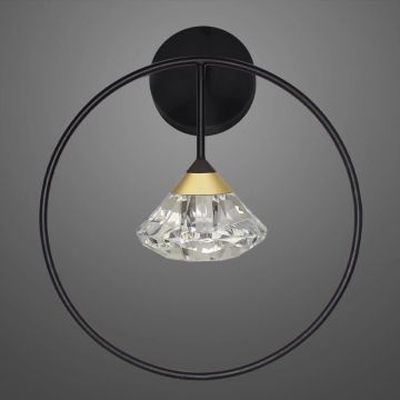 Altavola Design Tiffany LA059/W_black Applique murale 1x1x3W/LED 3000K 180lm IP20
