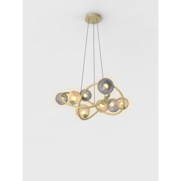 Aviano Lighting METZ 7015-804 lampa wisząca 8x3,5w/g9 3120lm 3000k 