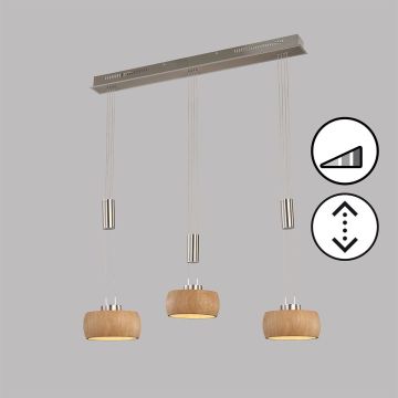 Fischer&Honsel SHINE-WOOD 61073 Suspension 3x9W/LED 2700K 2900 lm IP20