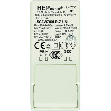 Astro Lighting LED DRIVER 6008093 Alimentation IP20