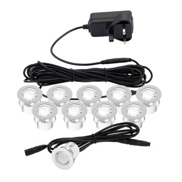 Endon KIOS 2 75530 Lampe de passage 10x0,45W/LED 6500K 80LM IP44