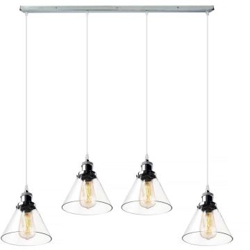 Altavola Design NEW YORK LOFT LA034/CL4_chrom Suspension lumineuse 4x40W/E27 IP20