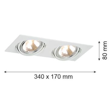 Argon OLIMP 785 Spot encastré 2x6W/G9 IP20