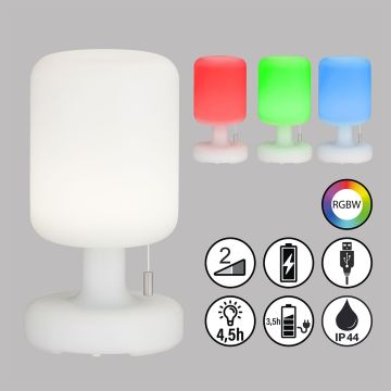 Fischer&Honsel Termoli 850253 Lampe de table 2x1.5W/LED RGBW 170lm IP44