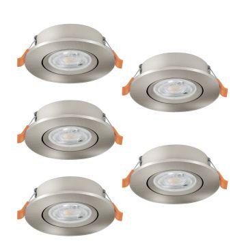 Eglo BARRANCO 902269 Spot encastré 5x4.5W/LED 2700K, 4000K, 6500K 5X450lm ip20