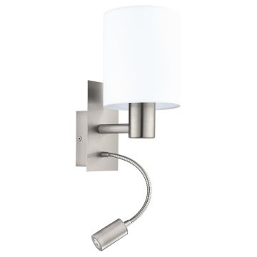 Eglo PASTERI 96477 Applique murale 1x40W/E27 + 1X3,5W/LED 380LM