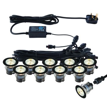 Endon IKONPRO 99765 Lampe de passage 10x0.75W/SMD 4014 3000K|4000K IP67