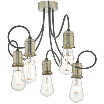 Dar Lighting ALZBET ALZ5475 Lampe de plafond 5x60W/E27